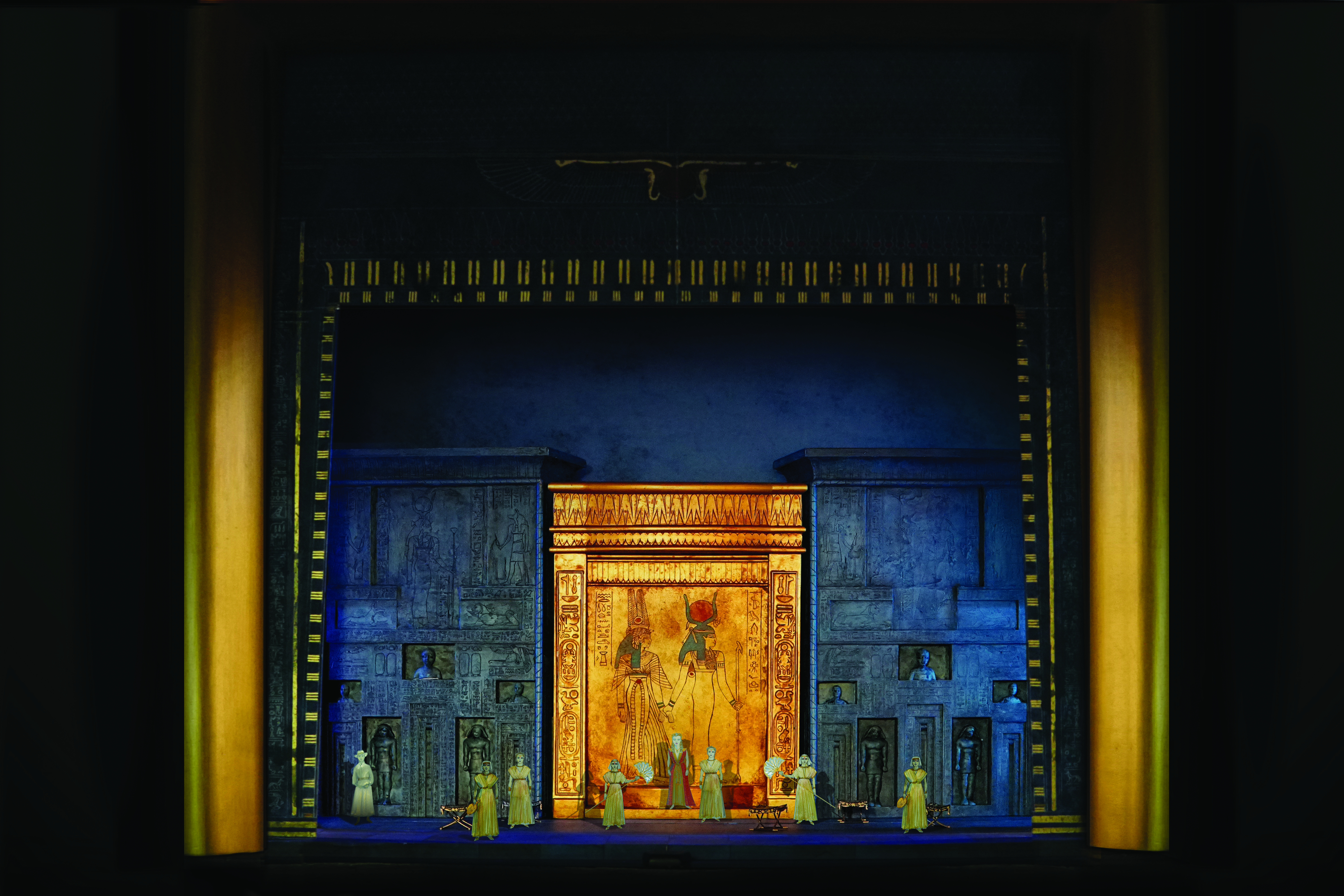 A set model by Christine Jones for the new production of Aida