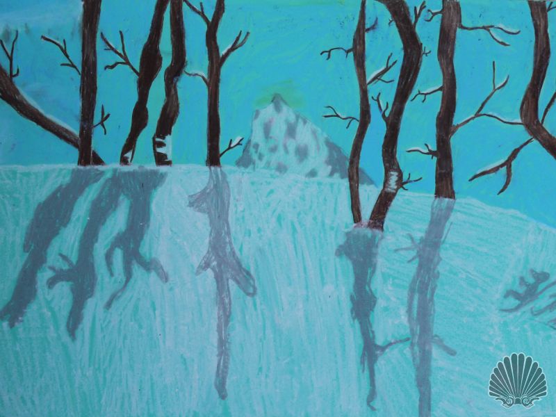 Zdjęcie pokazuje obraz autorstwa uczestnika/czki warsztatów