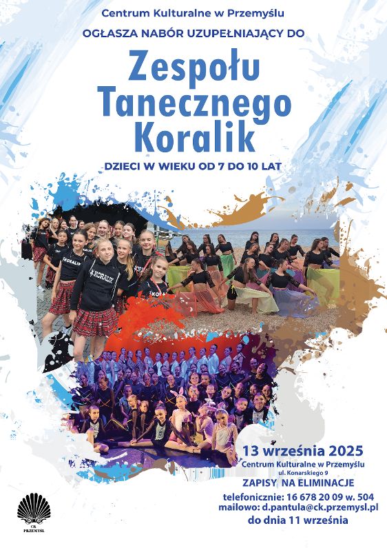 Nabór uzupełniający do Zespołu Tanecznego Koralik